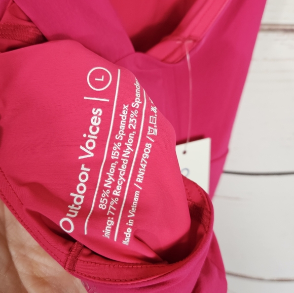Outdoor Voices | Cross Back Pitaya Hot Pink Athletic Dress NWT - Picture 9 of 9